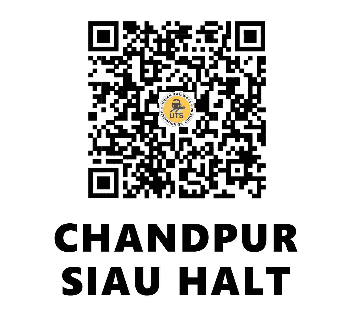 UTS QR Code for CHANDPUR SIAU HALT - CPS - NR (UTTAR PRADESH)